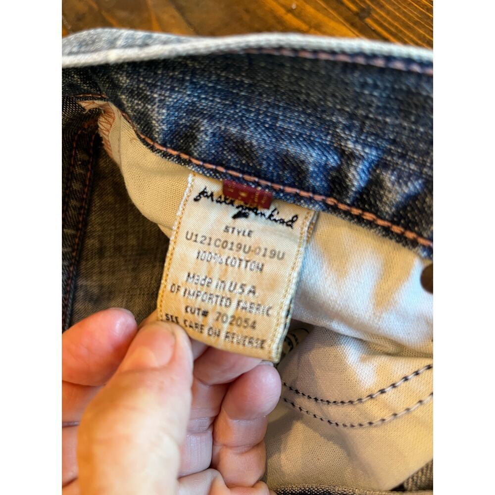7 For All Mankind Cropped Jeans Women 27 Preppy Academia Twee Coquette Grunge - Picture 12 of 12